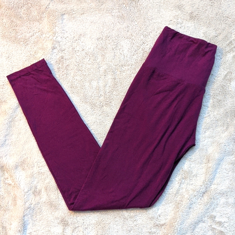 LuLaRoe Plum Leggings
